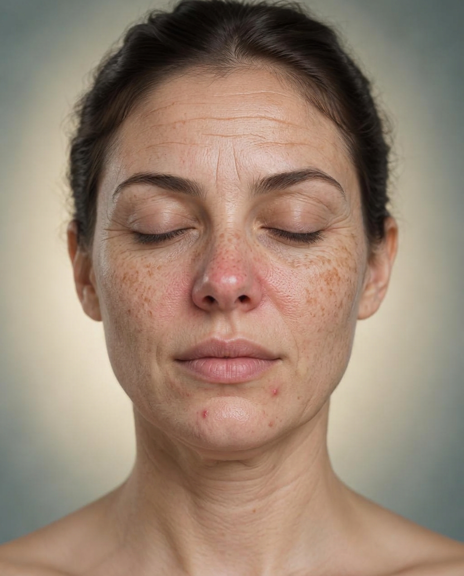 Face map. Select an area to see the skin concern and treatment.